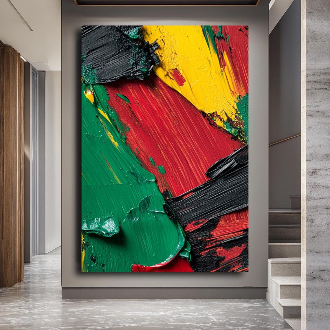 Colorful Abstract Expressionist Art Print, Modern - Image 5