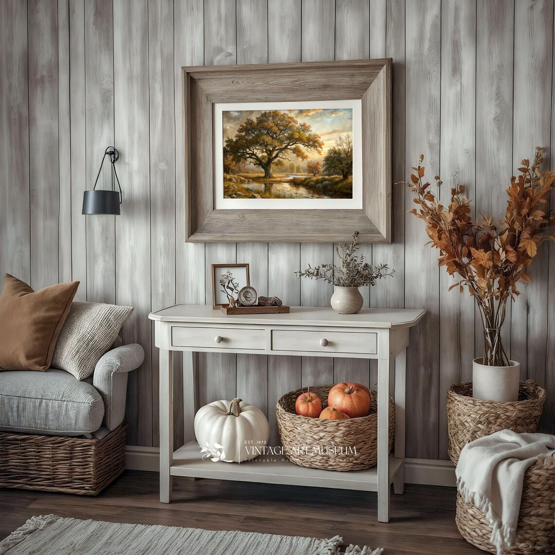 Moody Landscape With Single Tree, Vintage Poster Print - Image 2