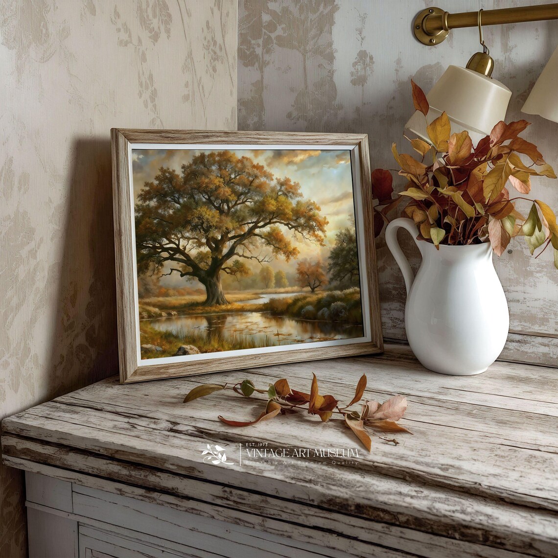 Moody Landscape With Single Tree, Vintage Poster Print - Image 3