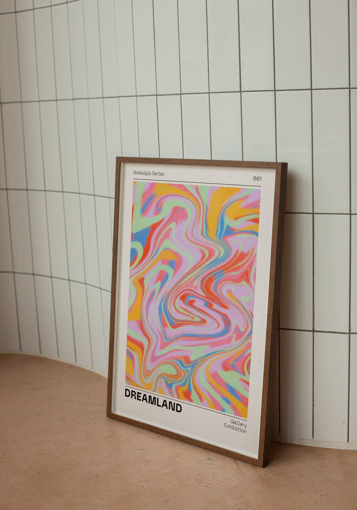 Dreamland Euphoria Aura Retro Gradient Art Print - Image 2