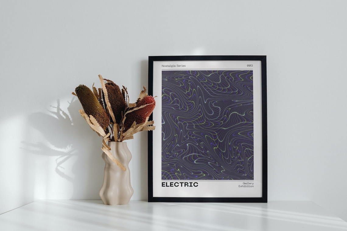Electric Euphoria Aura Poster, Retro Poster - Image 2