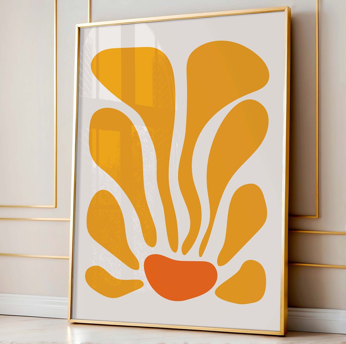Flower Decor Exhibition Poster, Modern Abstract Floral