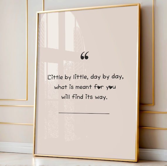Positive Quotes Quote Print A Little Progress Motivational Office Decor School Counselor Inspirational