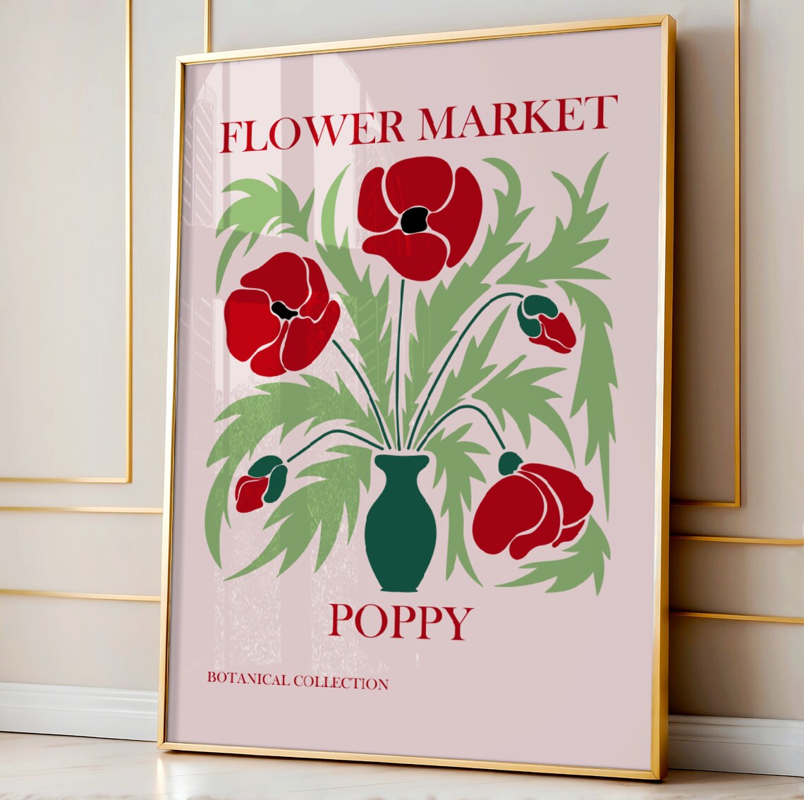 Flower Market Print Botanical Wall Art Floral Decor Posters Maximalist Prints