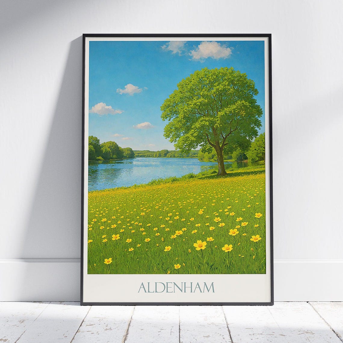 Aldenham Country Park River And Wildflower Meadow Travel Poster