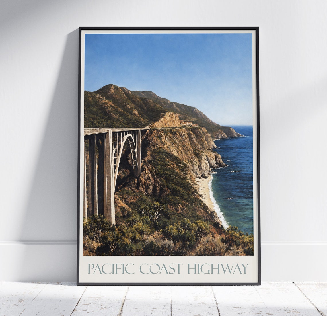 Pacific Coast Highway Bixby Bridge Big Sur California Poster