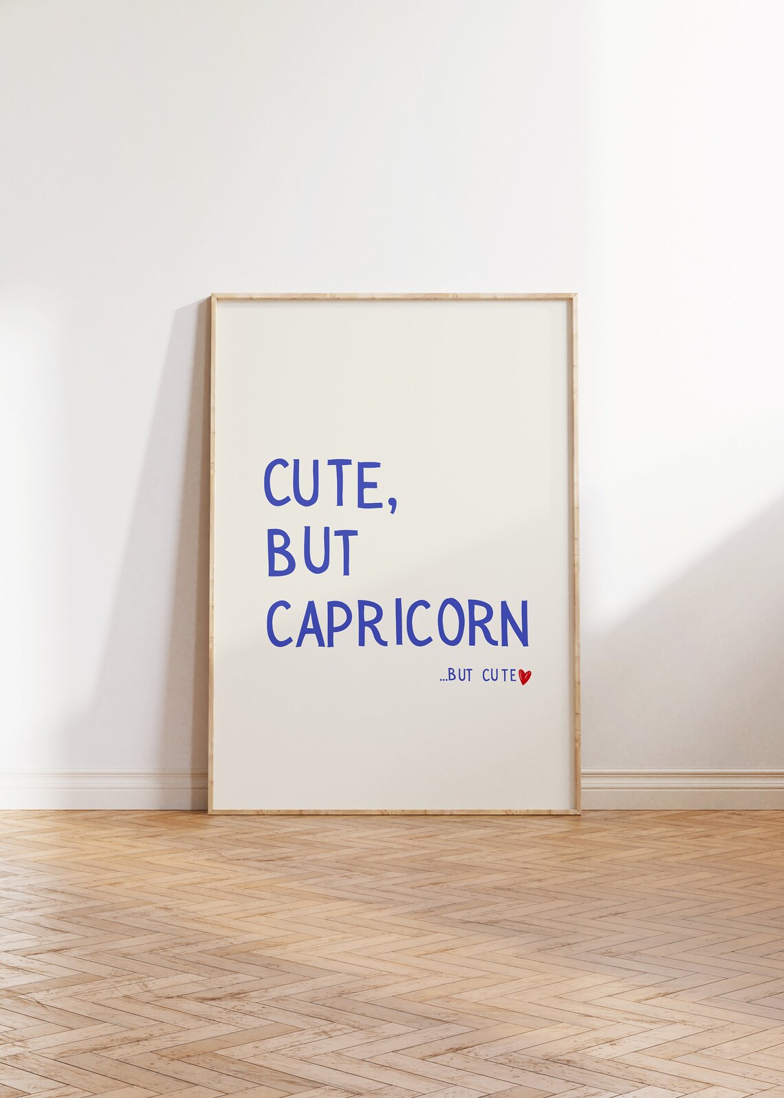 Cute But Capricorn Zodiac Sign Poster for Funny Dorm Room Decor - Image 3