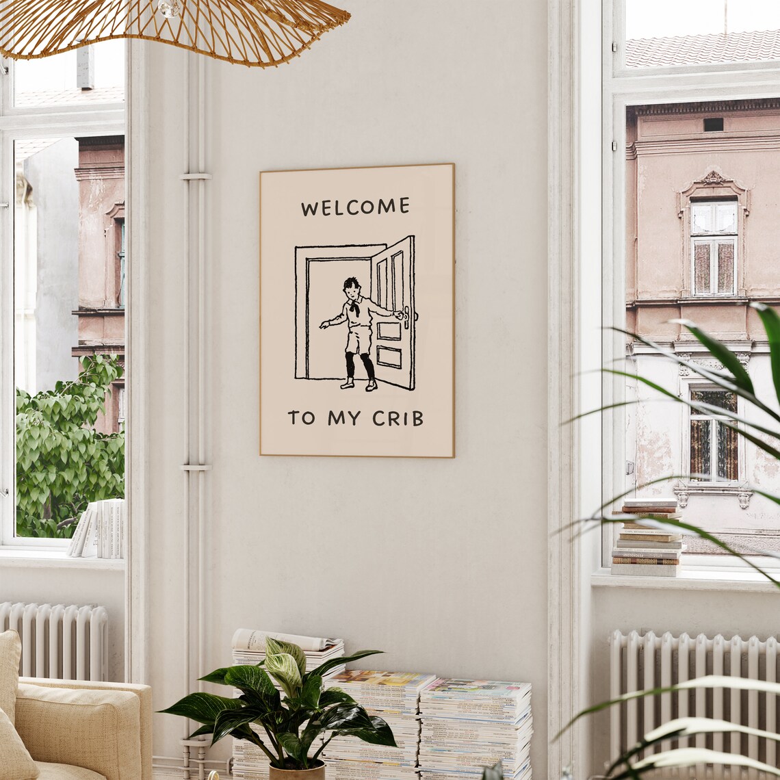Welcome To My Crib Thanks For Coming Vintage Boy Poster - Image 3