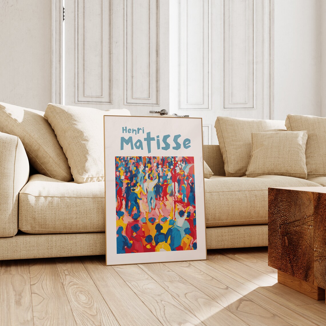 Henri Matisse Abstract Crowd Celebration Colorful Festival Art Poster - Image 2