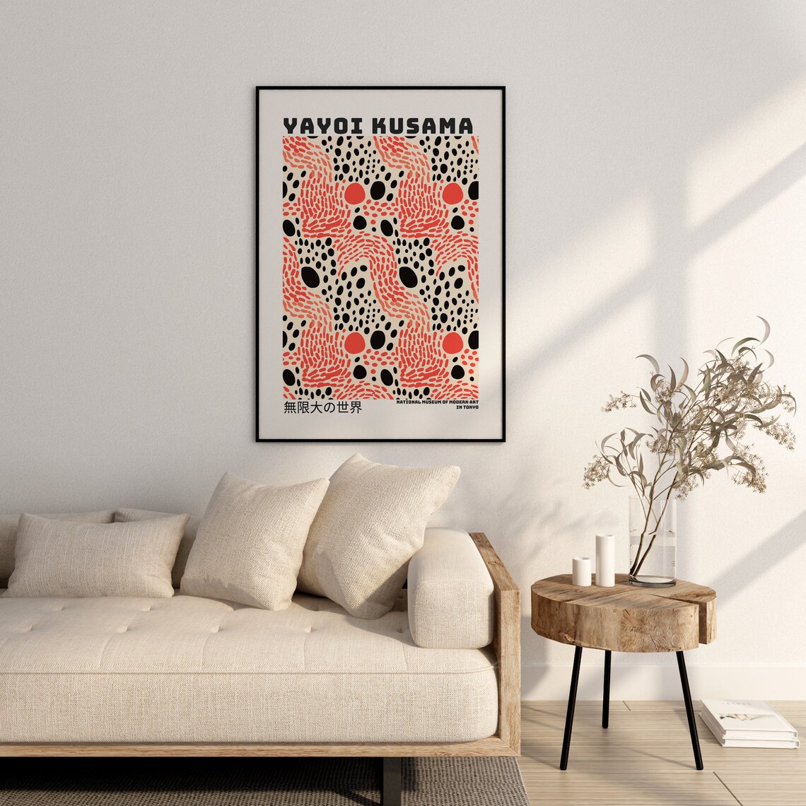 Yayoi Kusama Abstract Poster, Japandi Wall Art - Image 2