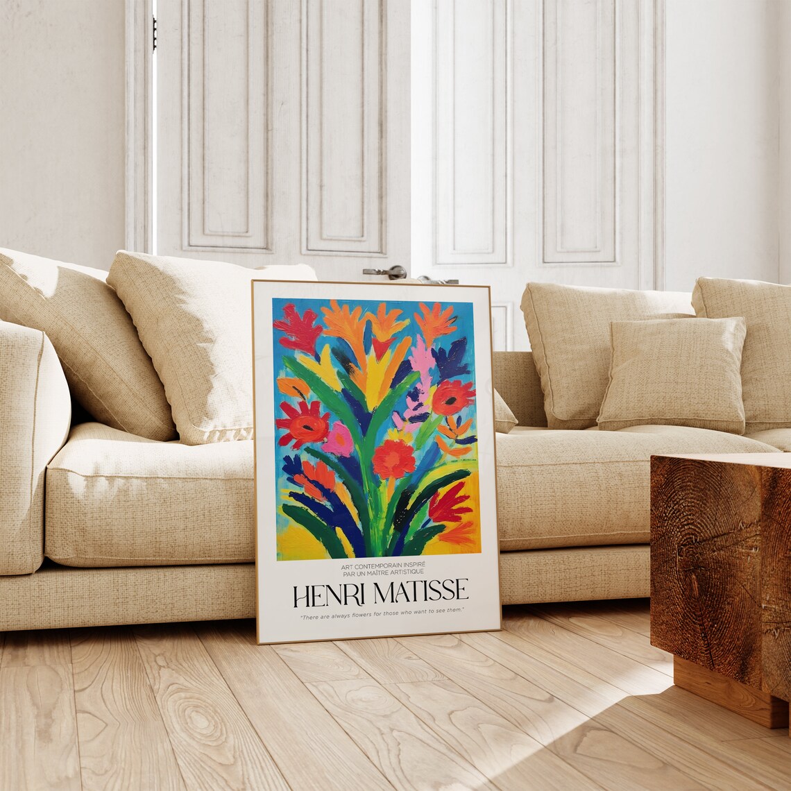 Matisse Cut Outs Poster, Minimalist Neutral Wall Art - Image 2