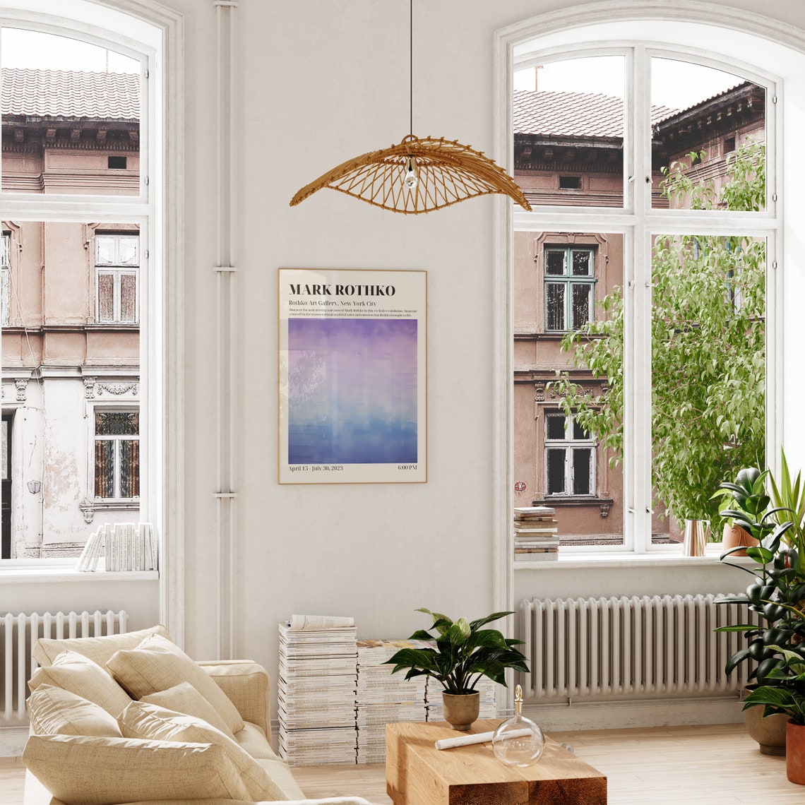 Mark Rothko Gallery Exhibition New York City 2023 Gradient Art Poster - Image 3