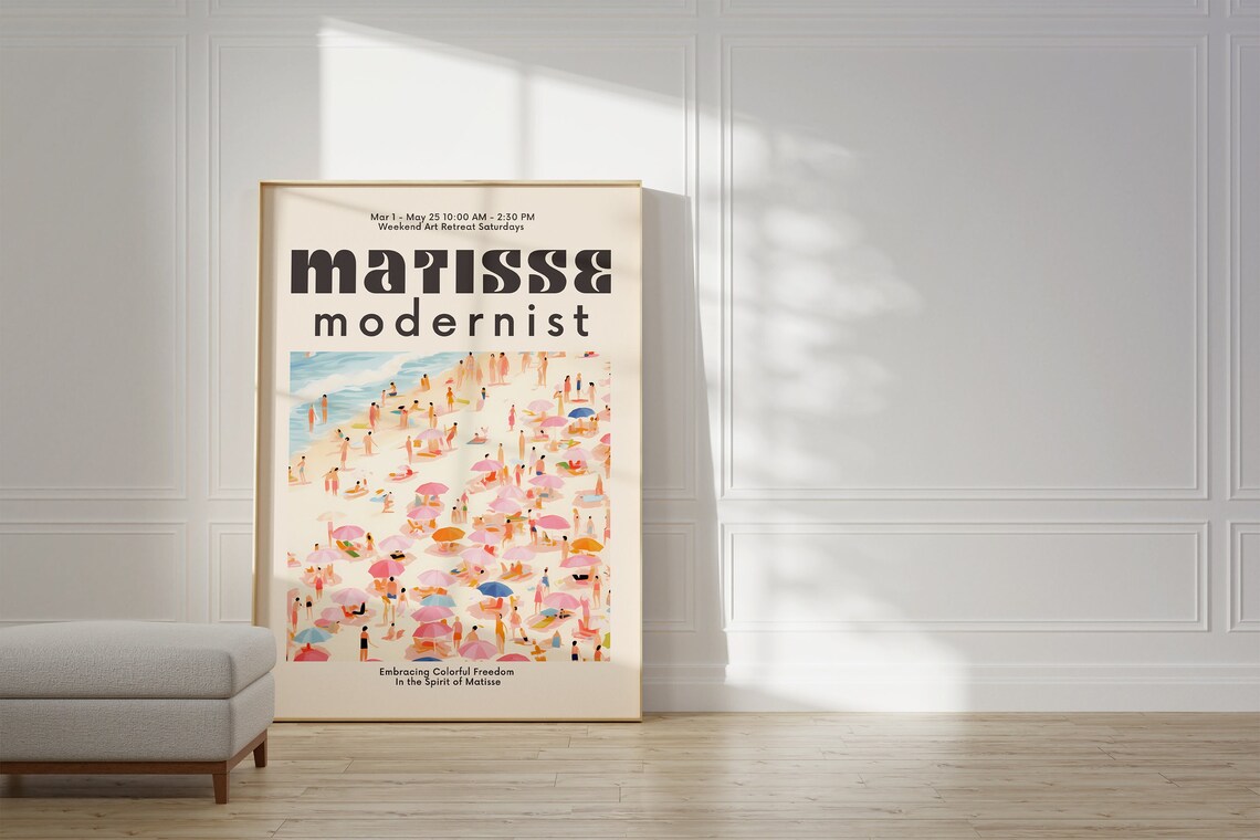 Henri Matisse Colorful Wall Art, Modern Gallery Poster