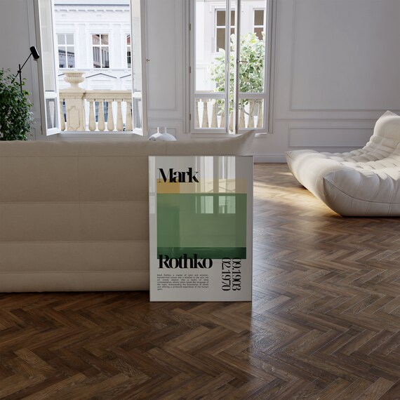 Mark Rothko Exhibition Poster, Housewarming Decor