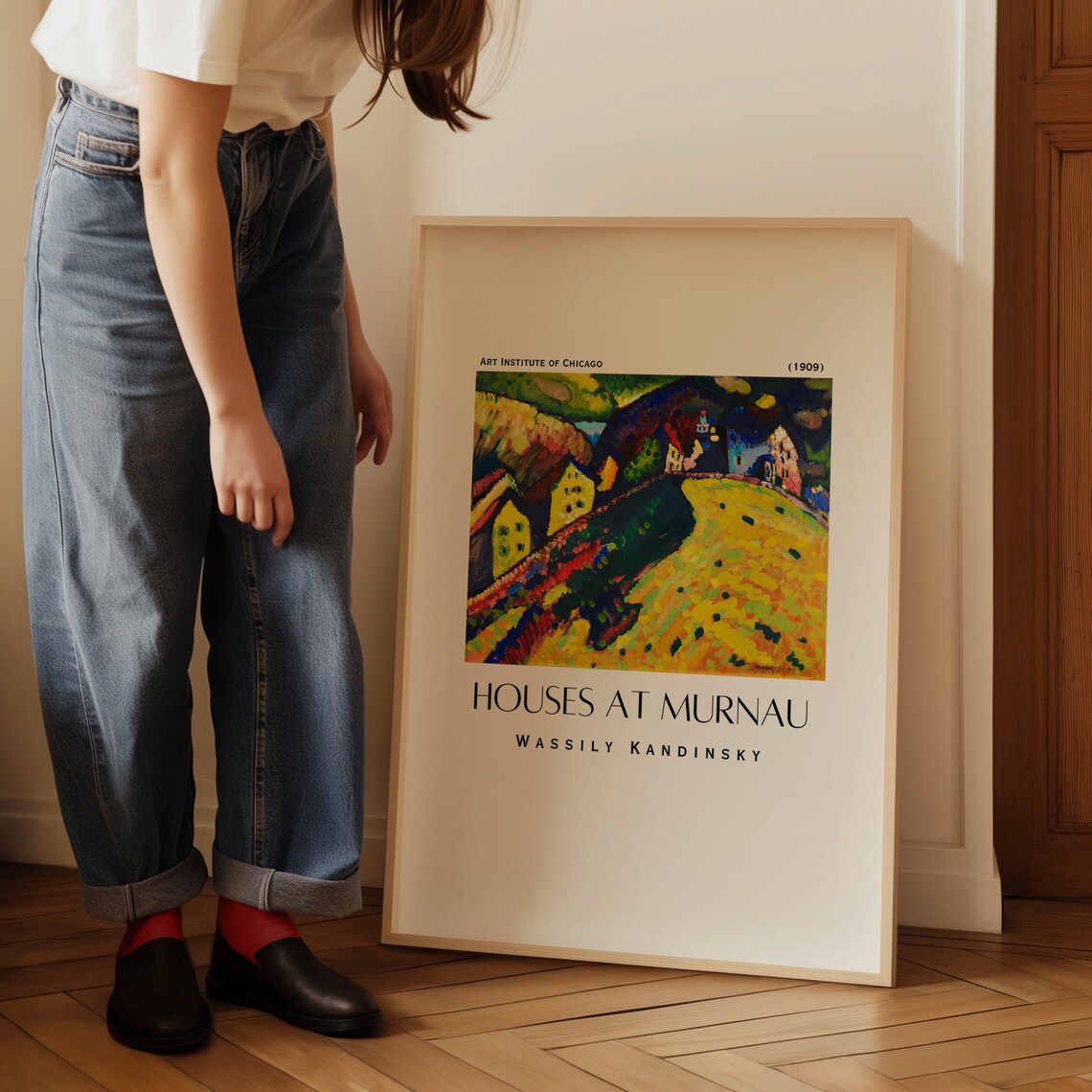 Wassily Kandinsky Houses at Murnau 1909 Chicago Gallery Poster - Image 4