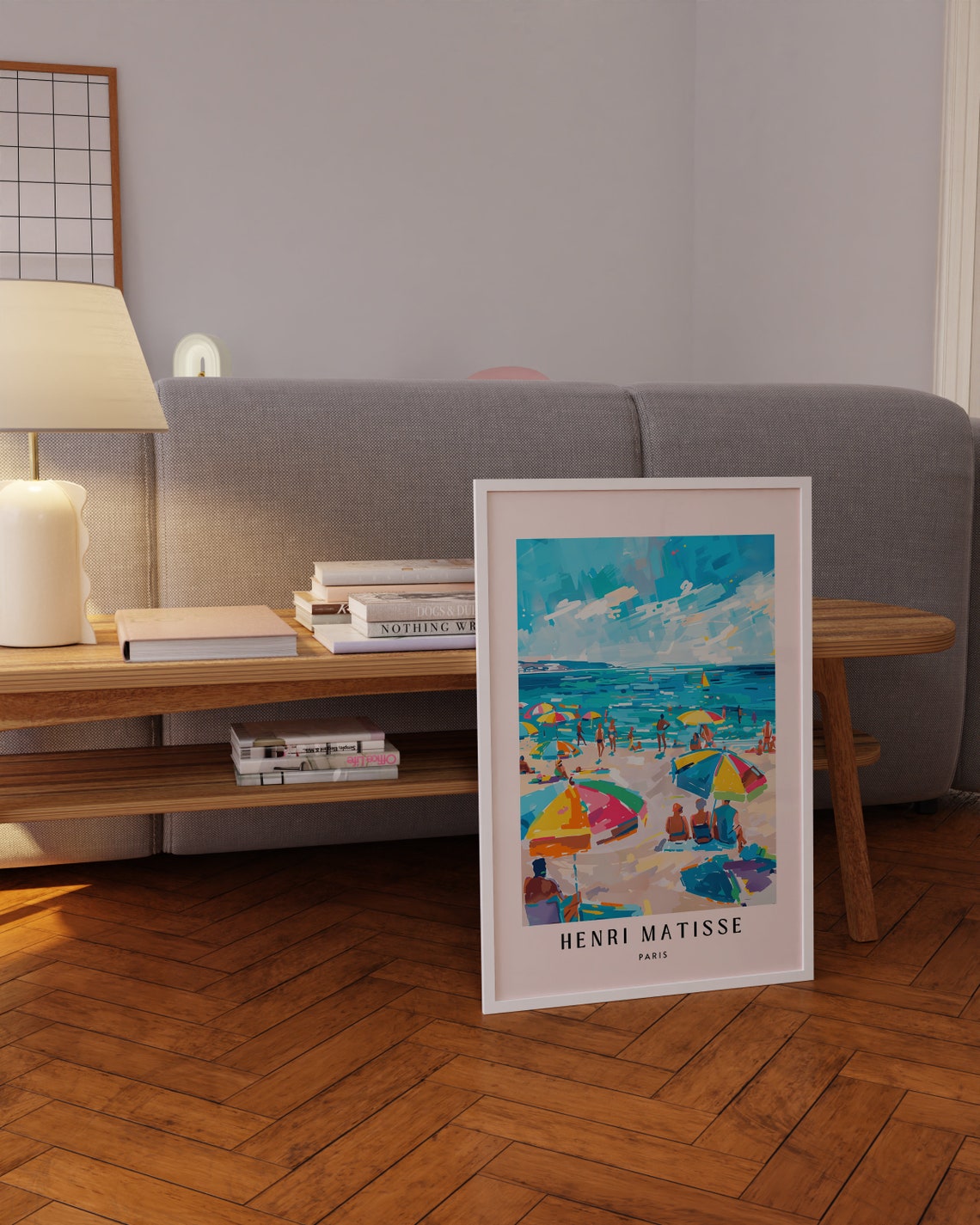 Henri Matisse Sunny Beach Umbrellas Bathers Bright Summer Day Poster - Image 3