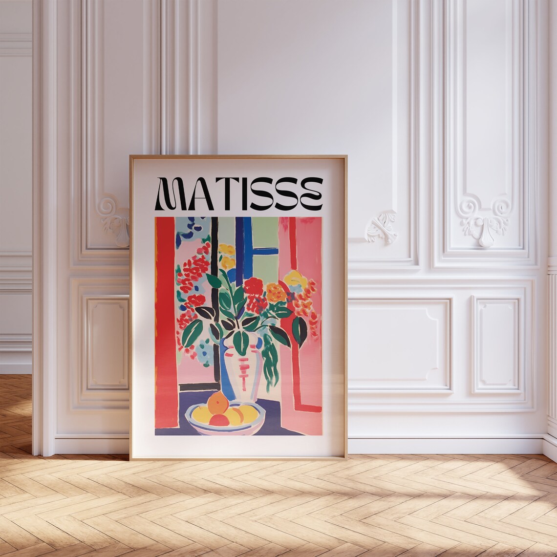 Henri Matisse Colorful Bouquet Citrus Bowl Window Scene Poster - Image 5