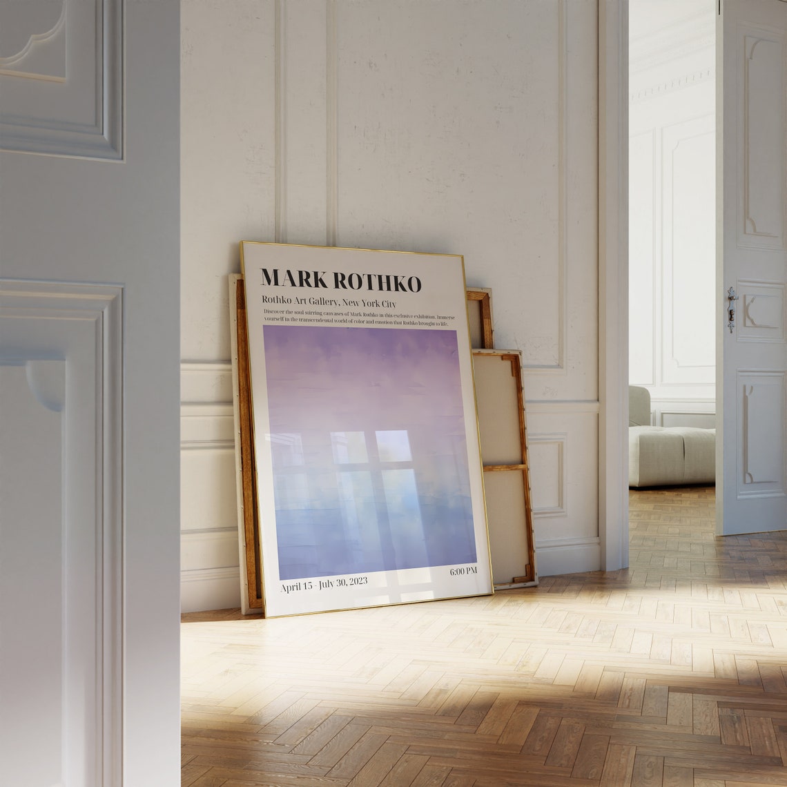 Mark Rothko Gallery Exhibition New York City 2023 Gradient Art Poster - Image 2