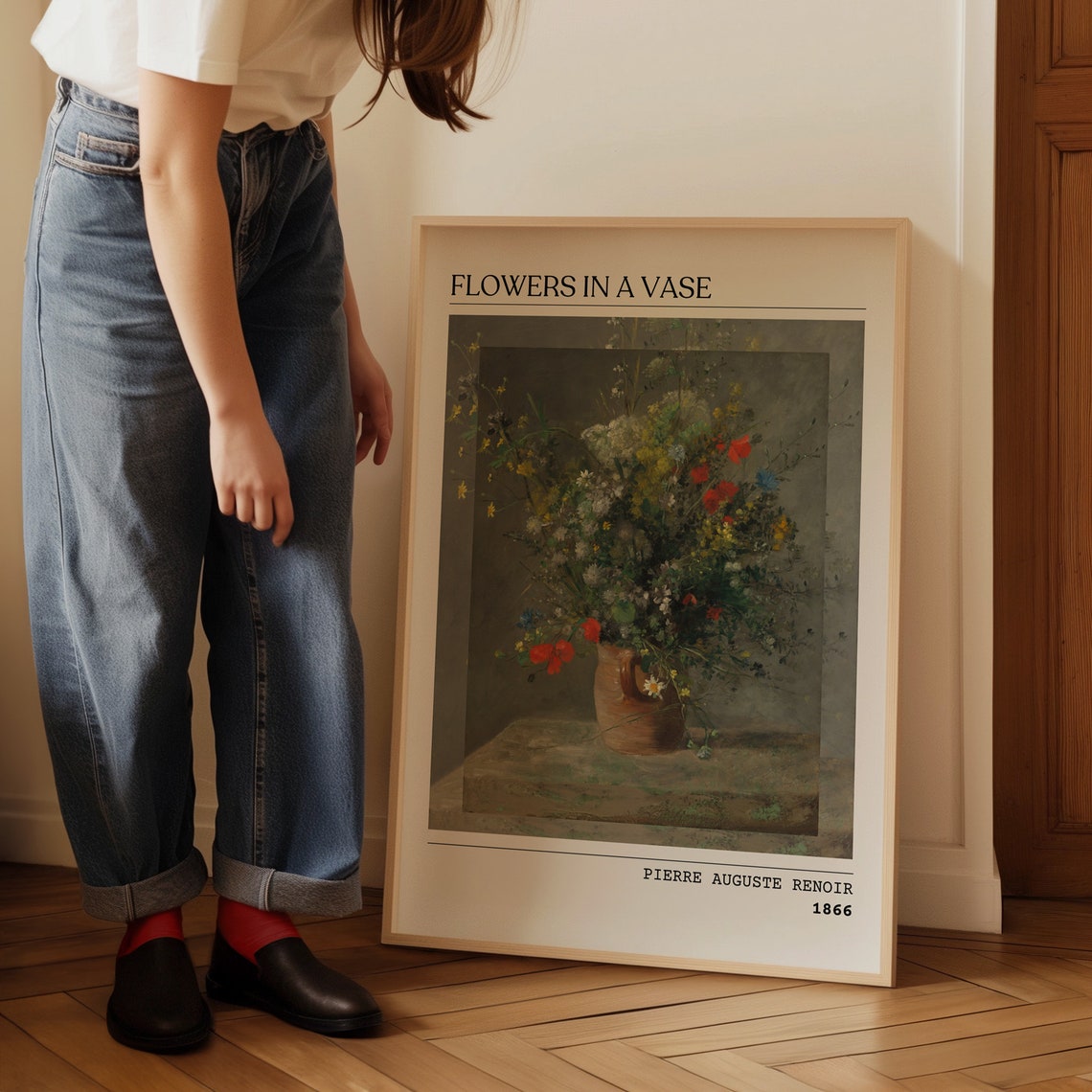 Pierre Auguste Renoir Flowers in a Vase 1866 Wildflower Poster - Image 5