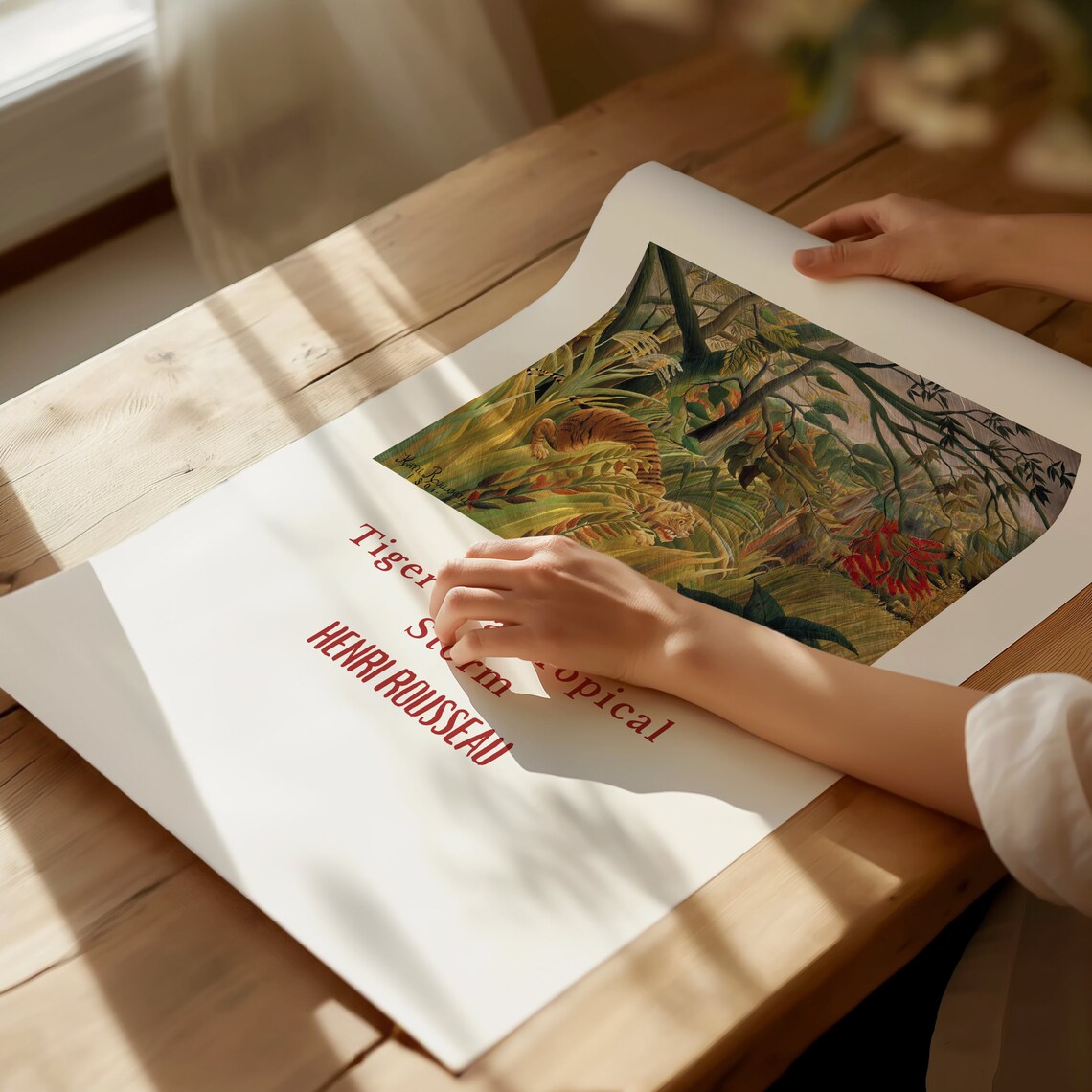 Henri Rousseau Poster Scene In Bagneux On The Outskirts Of Paris Realism Art Antique Decor Home Decoration Garden Poster - Image 2