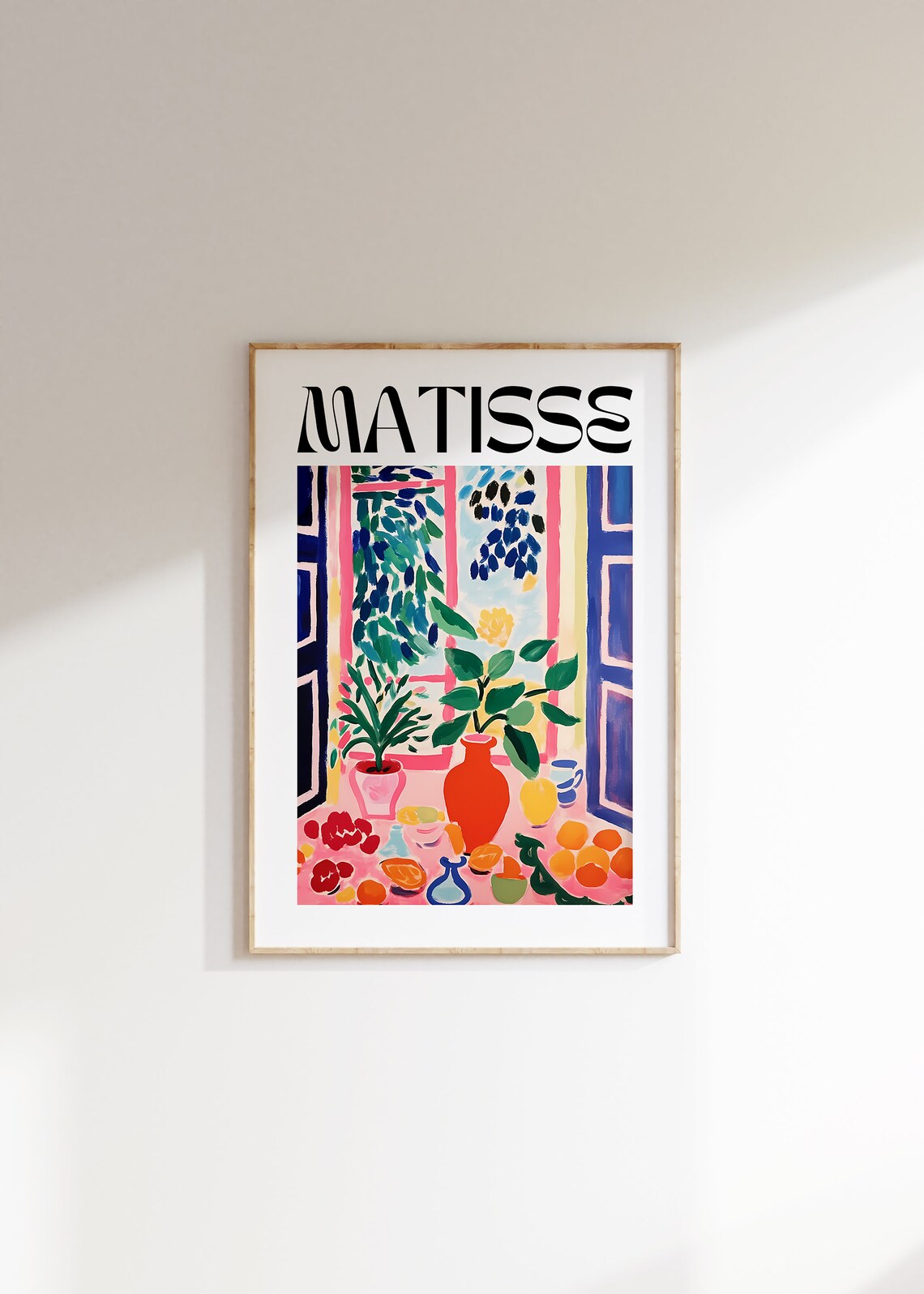 Henri Matisse Colorful Still Life with Vase Floral Art Poster