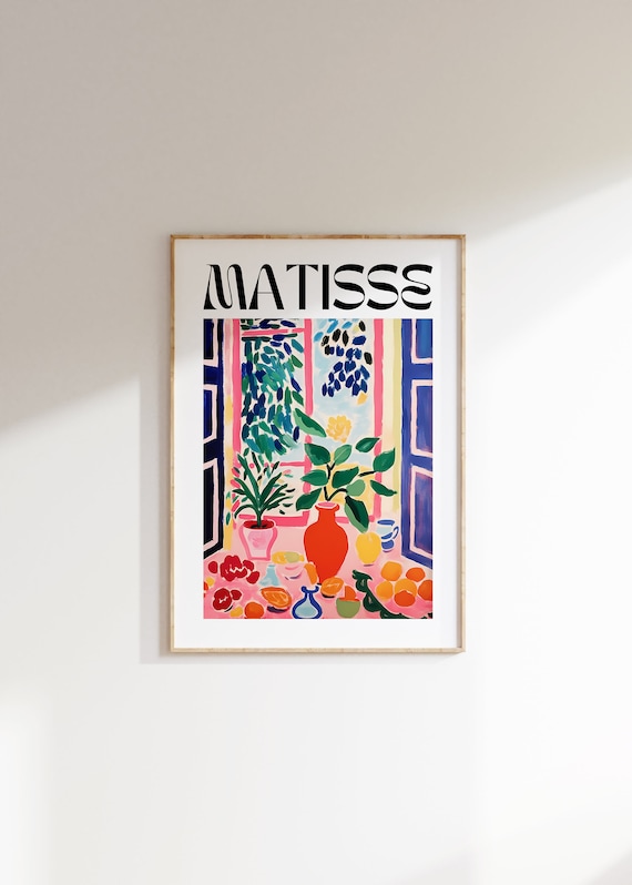 Henri Matisse Poster Minimalist Wall Art Matisse Mueseum Print Aesthetic Matisse Print For Modern Gallery Exhibition Art