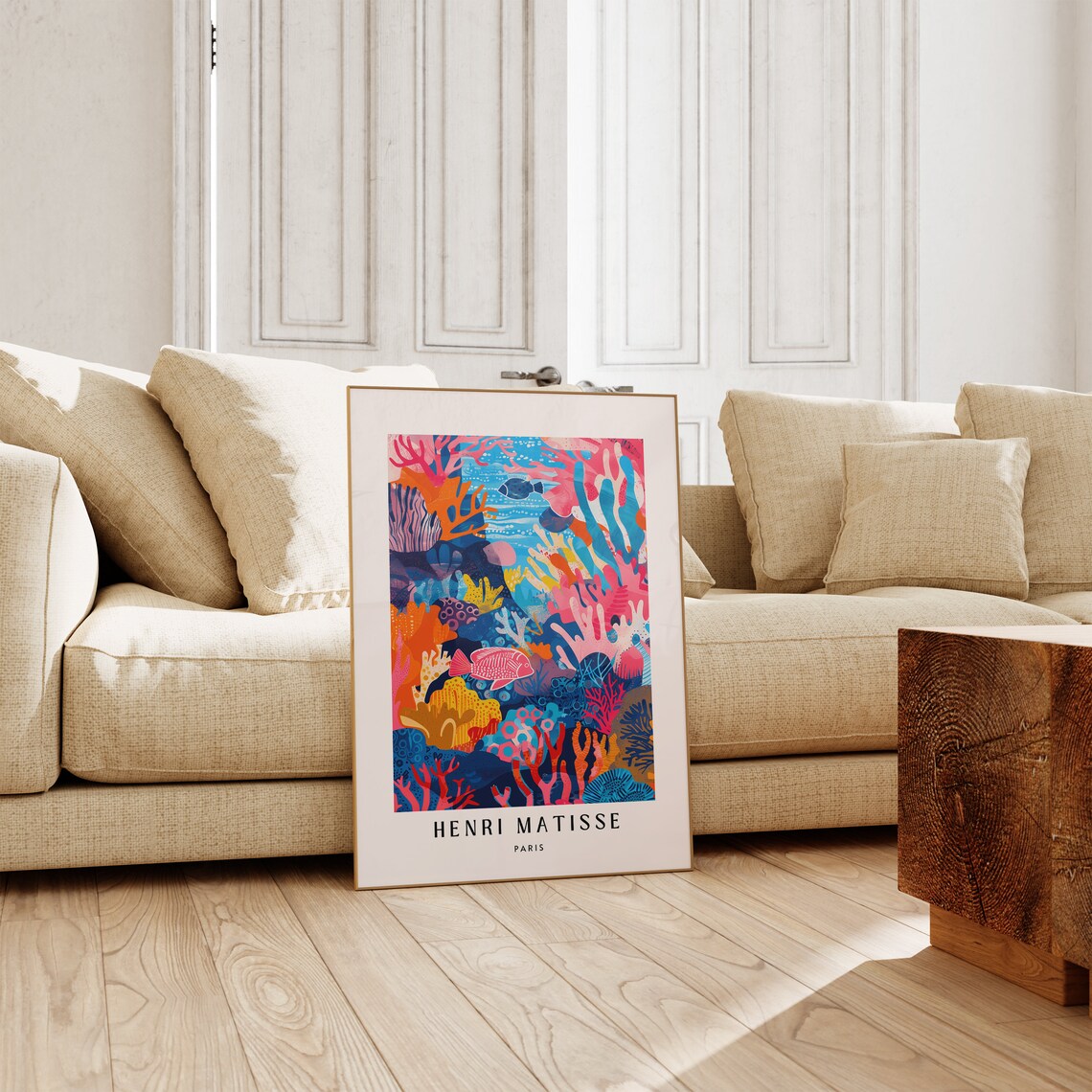 Henri Matisse Paris Coral Reef Fish Underwater Ocean Art Poster - Image 2