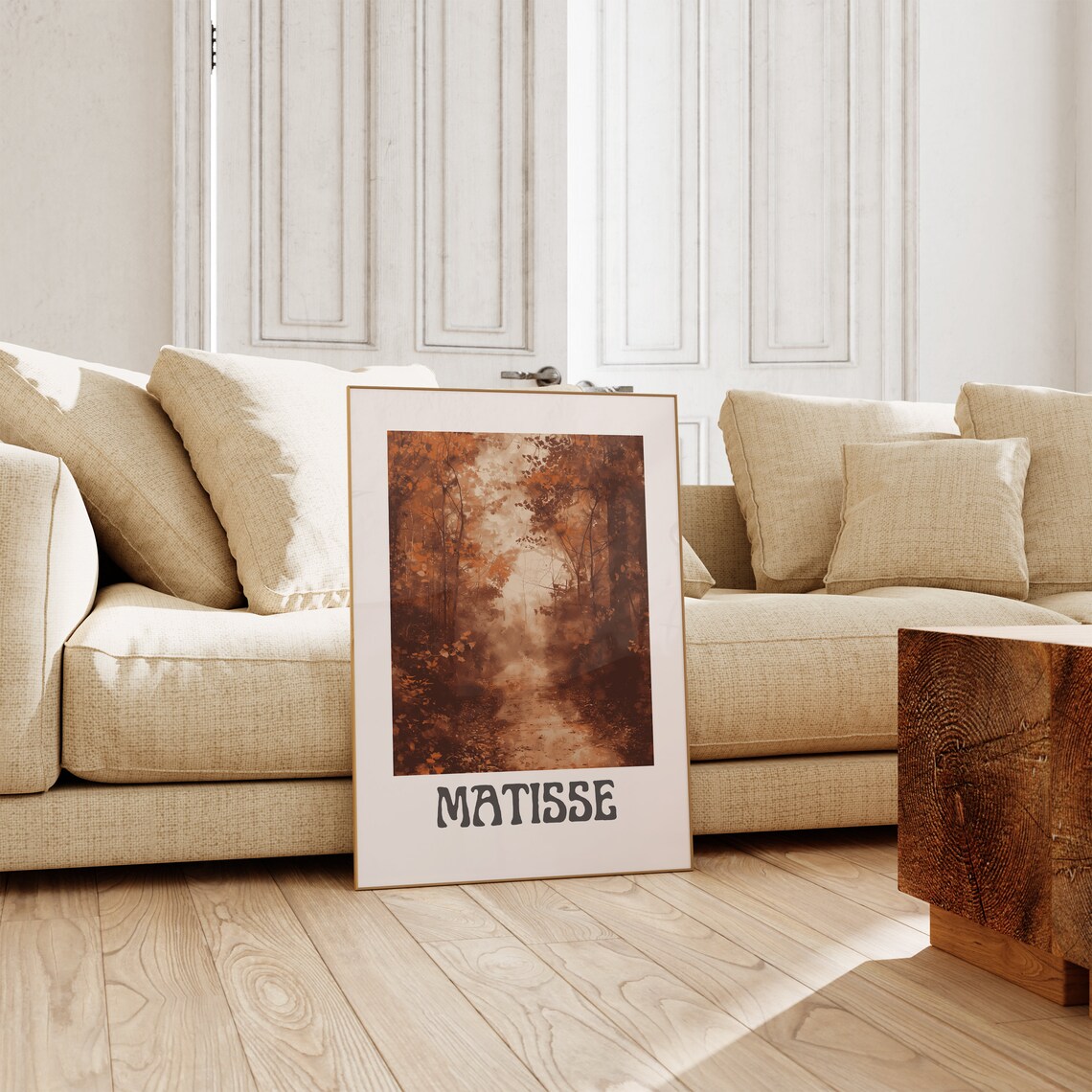 Henri Matisse Misty Woodland Path Autumn Brown Tones Calm Poster - Image 2