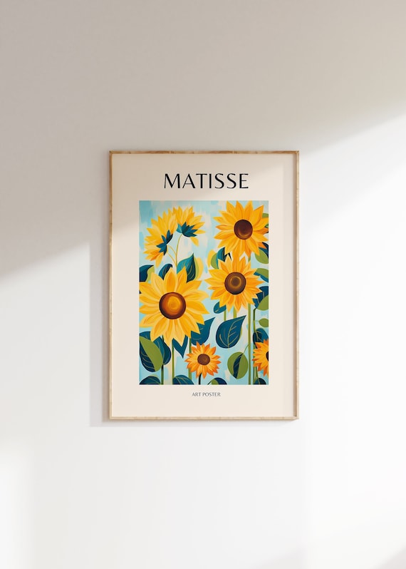 Henri Matisse Print Modern Gallery Exhibition Art Aesthetic Matisse Poster Minimalist Floral Wall Art Colorful Classic Art Home Decor