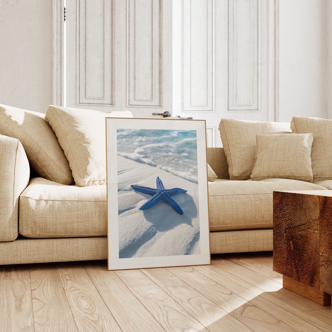 Starfish Sands Poster, Neutral Nautical Decor - Image 3