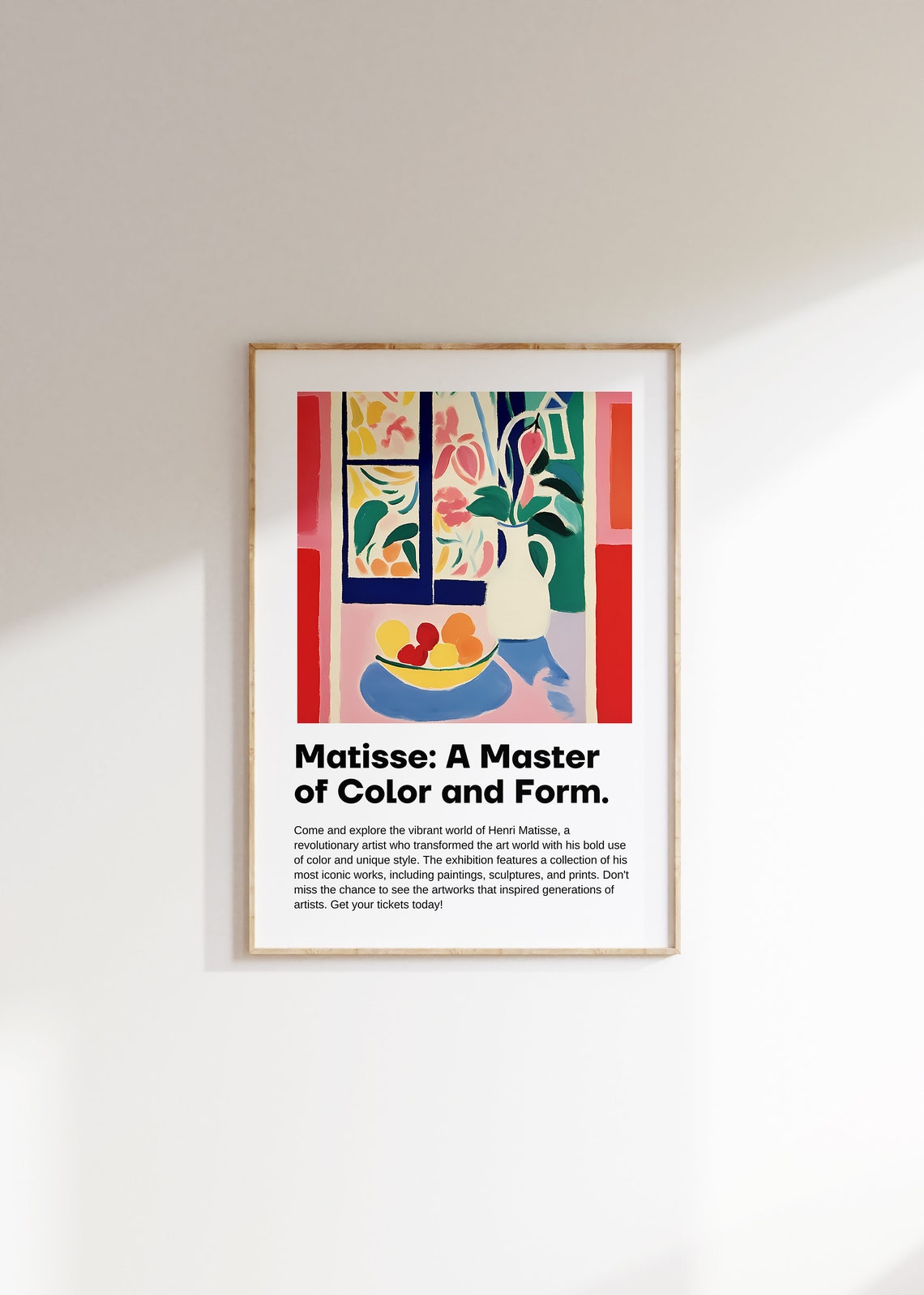 Henri Matisse Master of Color and Form Fruit Still Life Poster