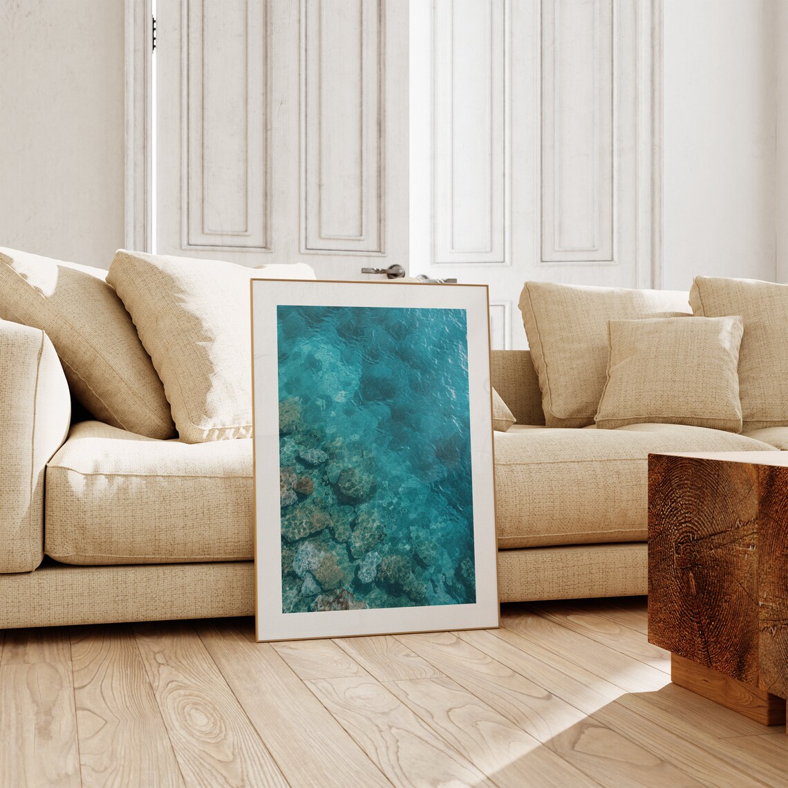 Coral Reef Wonders Poster, Minimalist Nautical Decor - Image 2