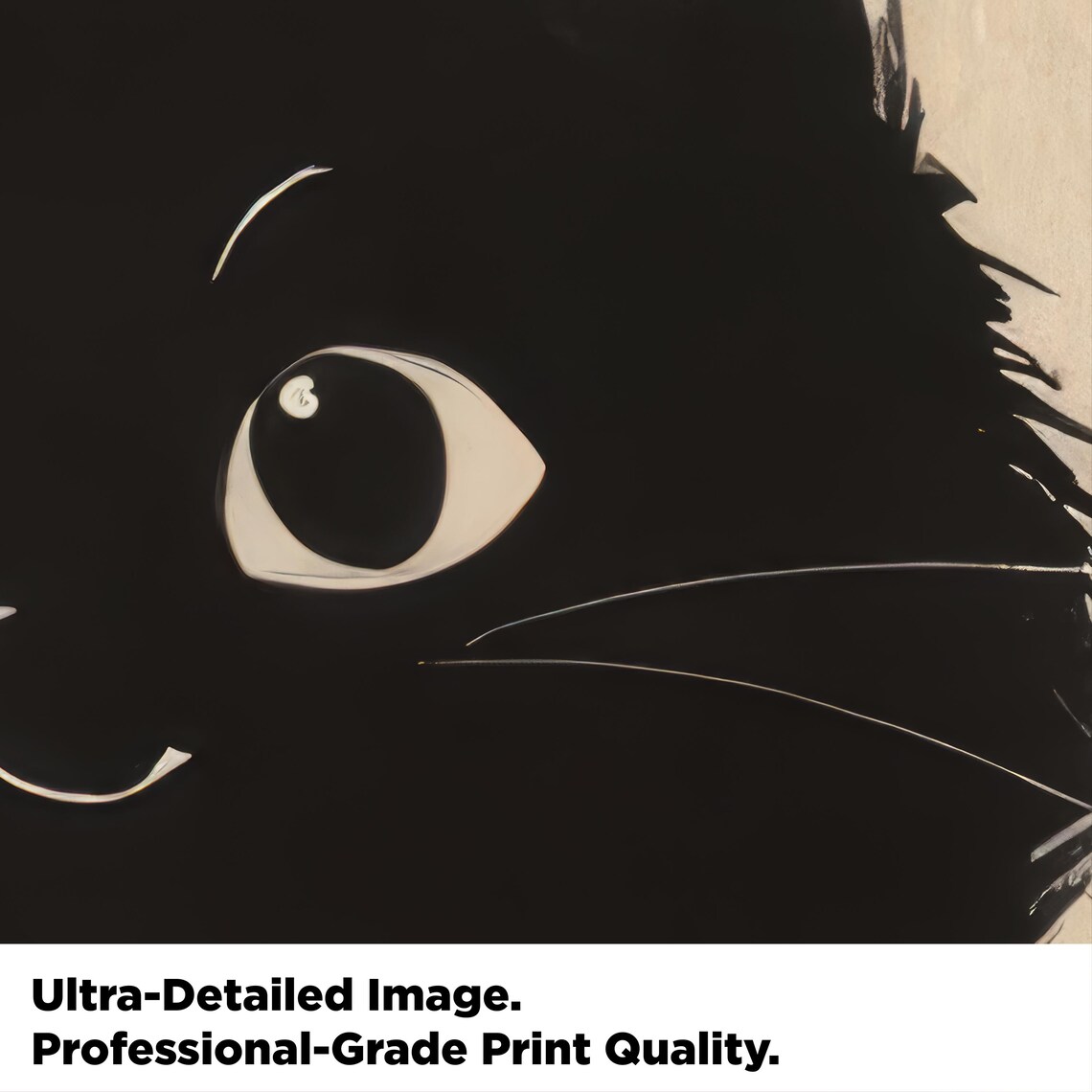 Japanese Cat Poster Japanese Cat Art Print Cat Lovers Gift Japanese Vintage Wall Art Japanese Woodblock Print Animal Wall Decor - Image 4