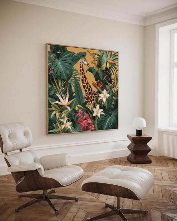 Exotic Paradise In The Jungle Artwork Wall Art