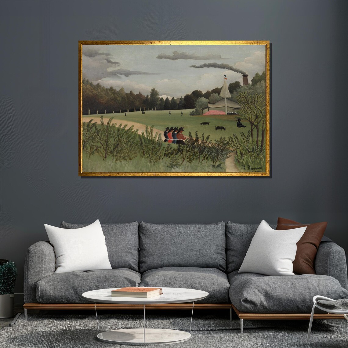 Henri Rousseau The Pink Candle Green Meadow Classic Art Poster - Image 6