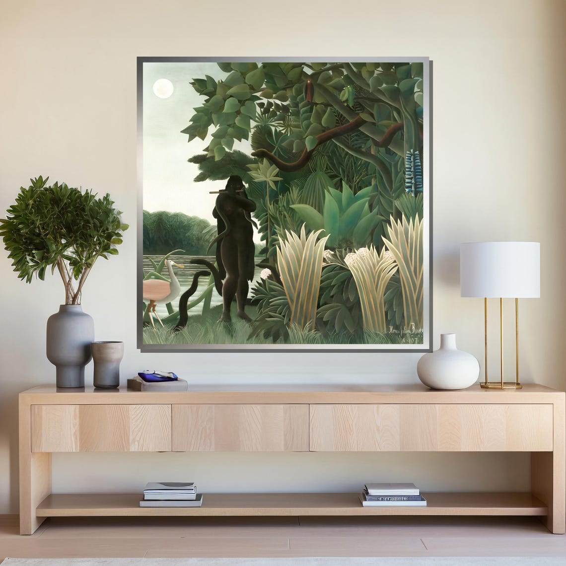 Henri Rousseau Jungle Scene The Dream Wall Art Exotic Nature Inspired Home Decor - Image 4