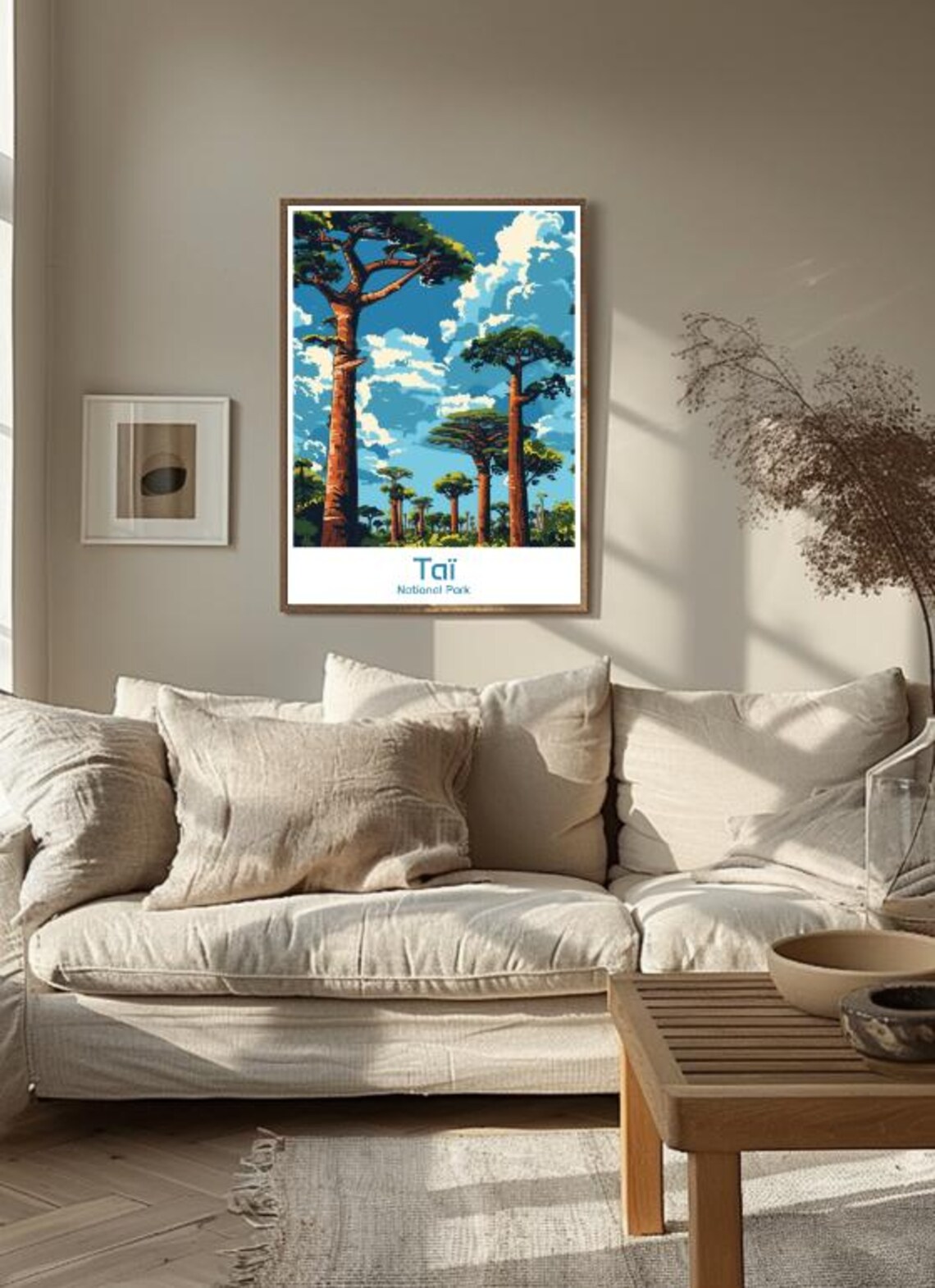 Tai National Park Tropical Forest Tall Trees Ivory Coast Art Poster - Image 3