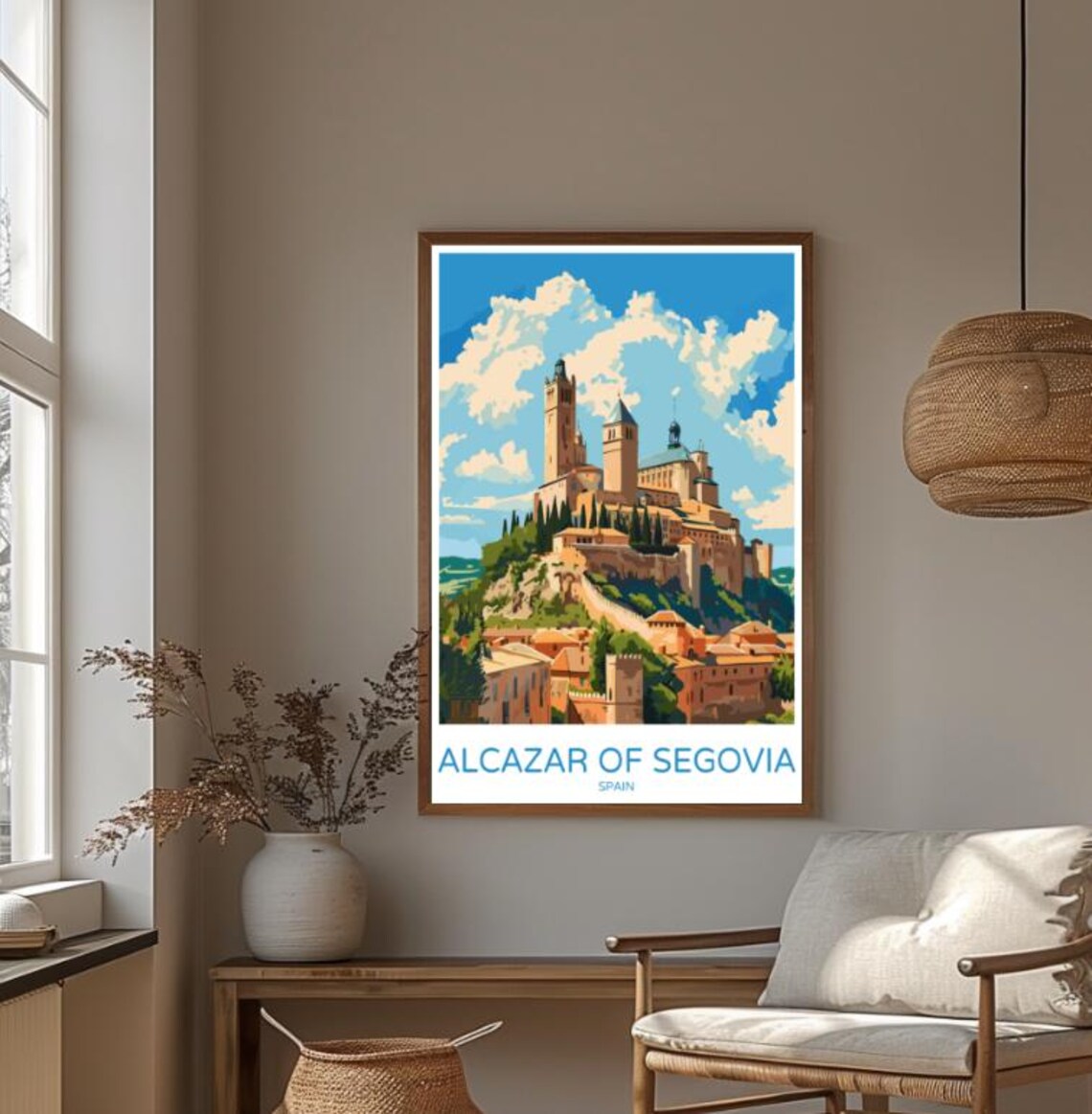 Alcazar Of Segovia Spain Hilltop Castle Fortress Travel Poster - Image 4