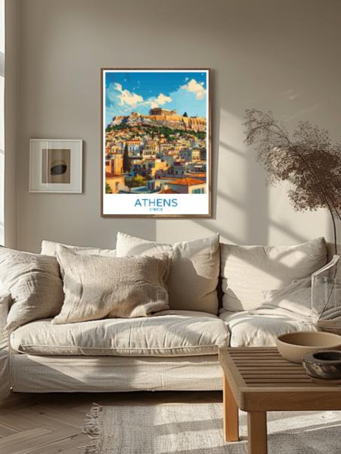 Athens Acropolis Parthenon Above the Sunlit City Skyline Poster - Image 2