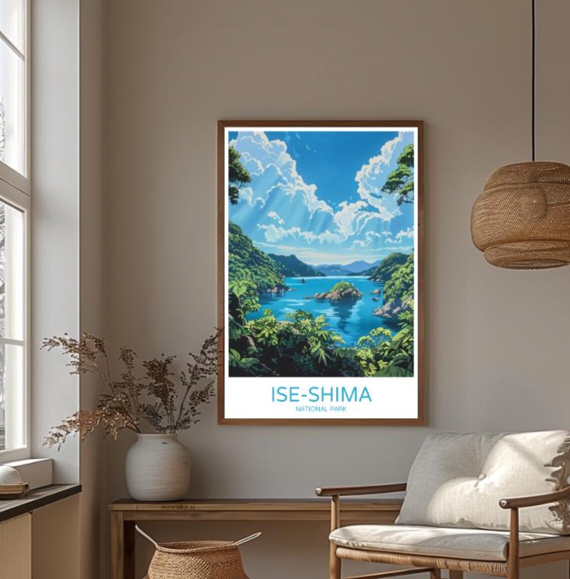 Ise-Shima National Park Japan Scenic Coastal Bay Island View Poster - Image 4