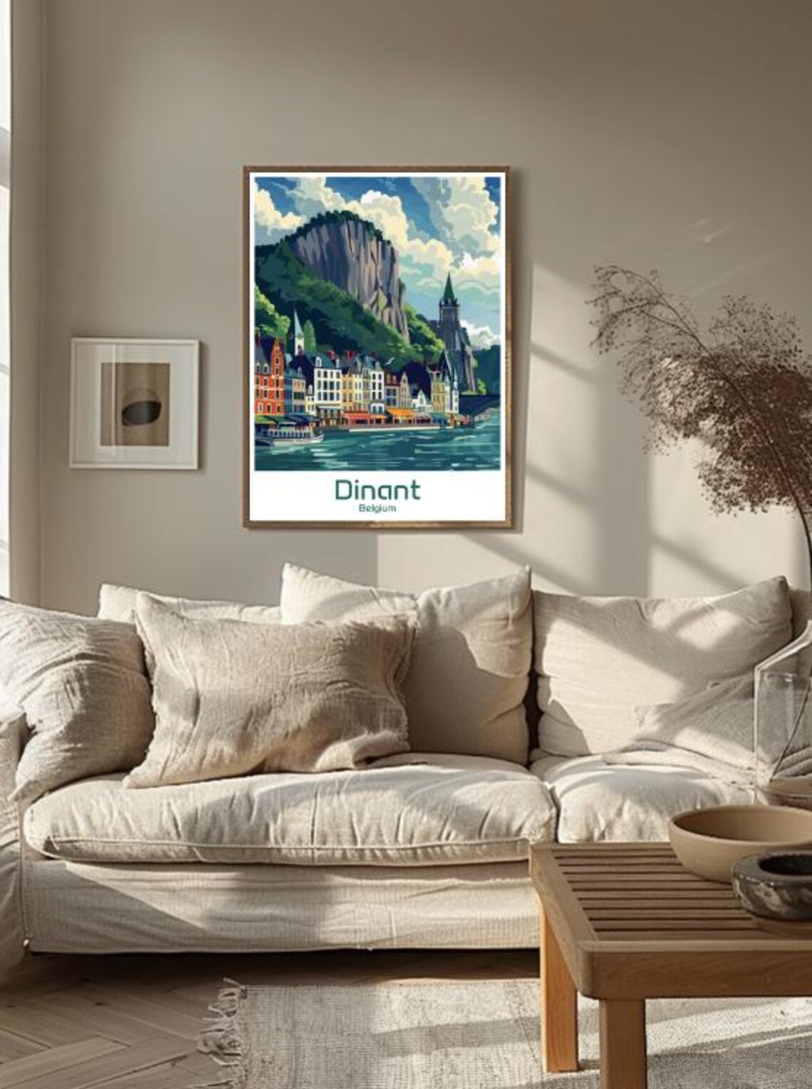 Dinant Belgium Meuse River Citadel Cliff Town Riverside Poster - Image 3