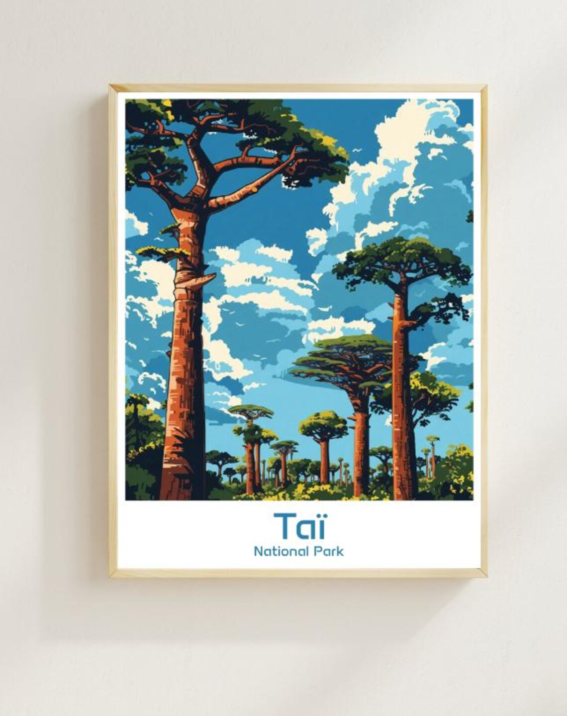 Tai National Park Tropical Forest Tall Trees Ivory Coast Art Poster