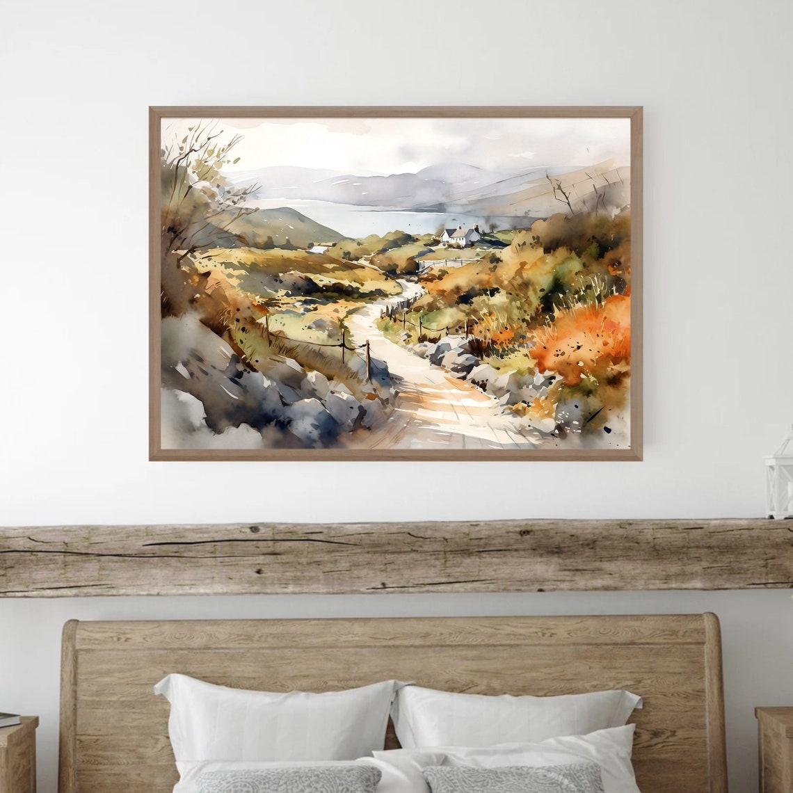 Irish Road Painting Ring Of Kerry Watercolor Print Ireland Landscape Wall Art Irish Countryside Watercolor Art Print Home Decor Gift - Image 4