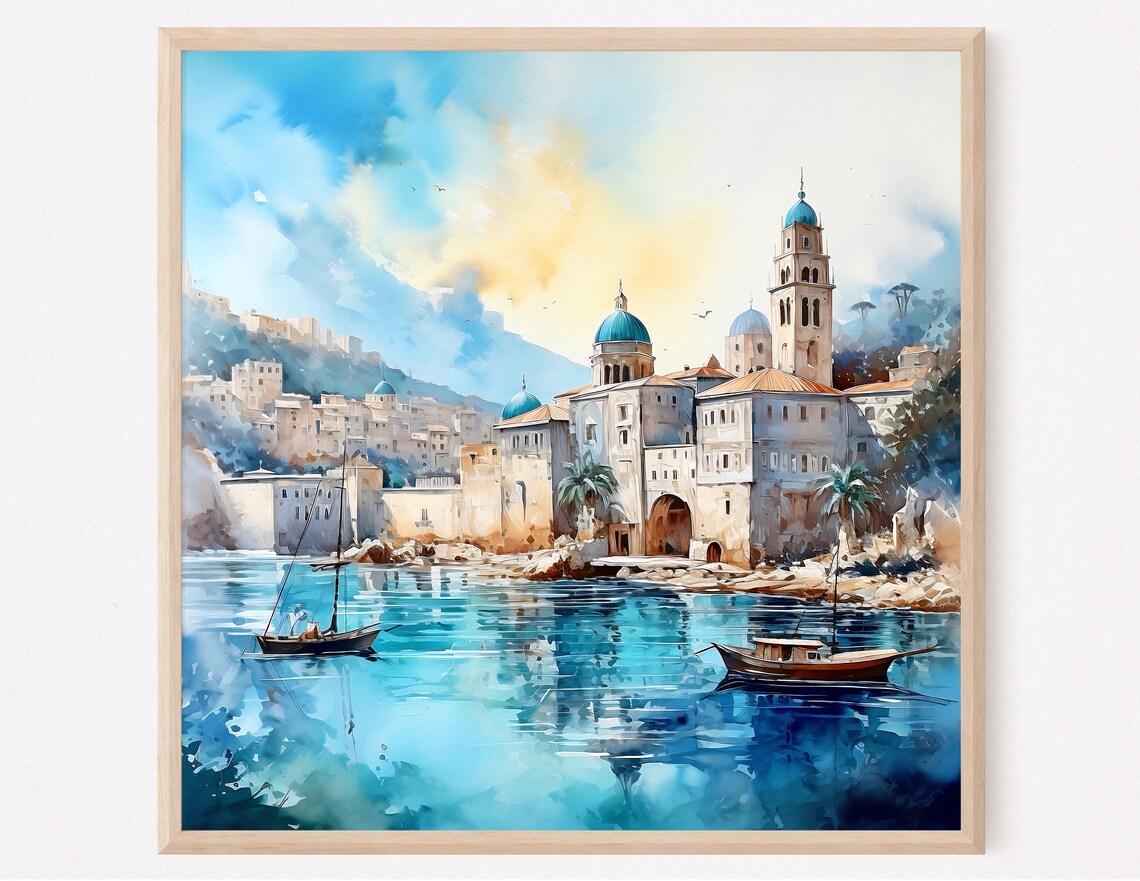 Dubrovnik Art Print Croatia Art Dubrovnik Poster Travel Art Travel Poster Croatia Wall Art Travel Gift Home Decor Housewarming Gift