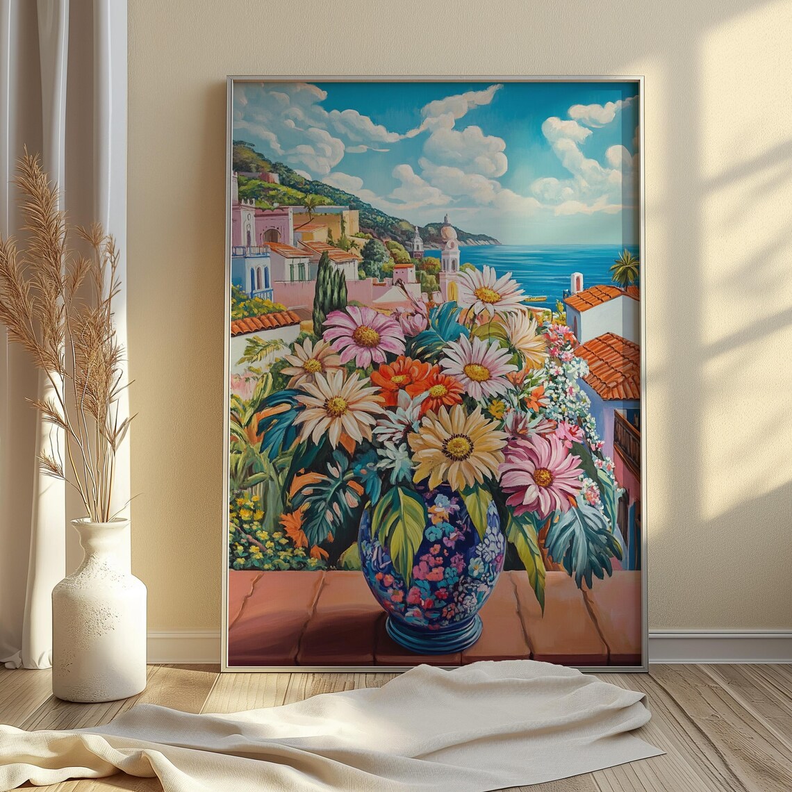 Floral Mexican Art Print, Valentine Gift For Her - Image 3