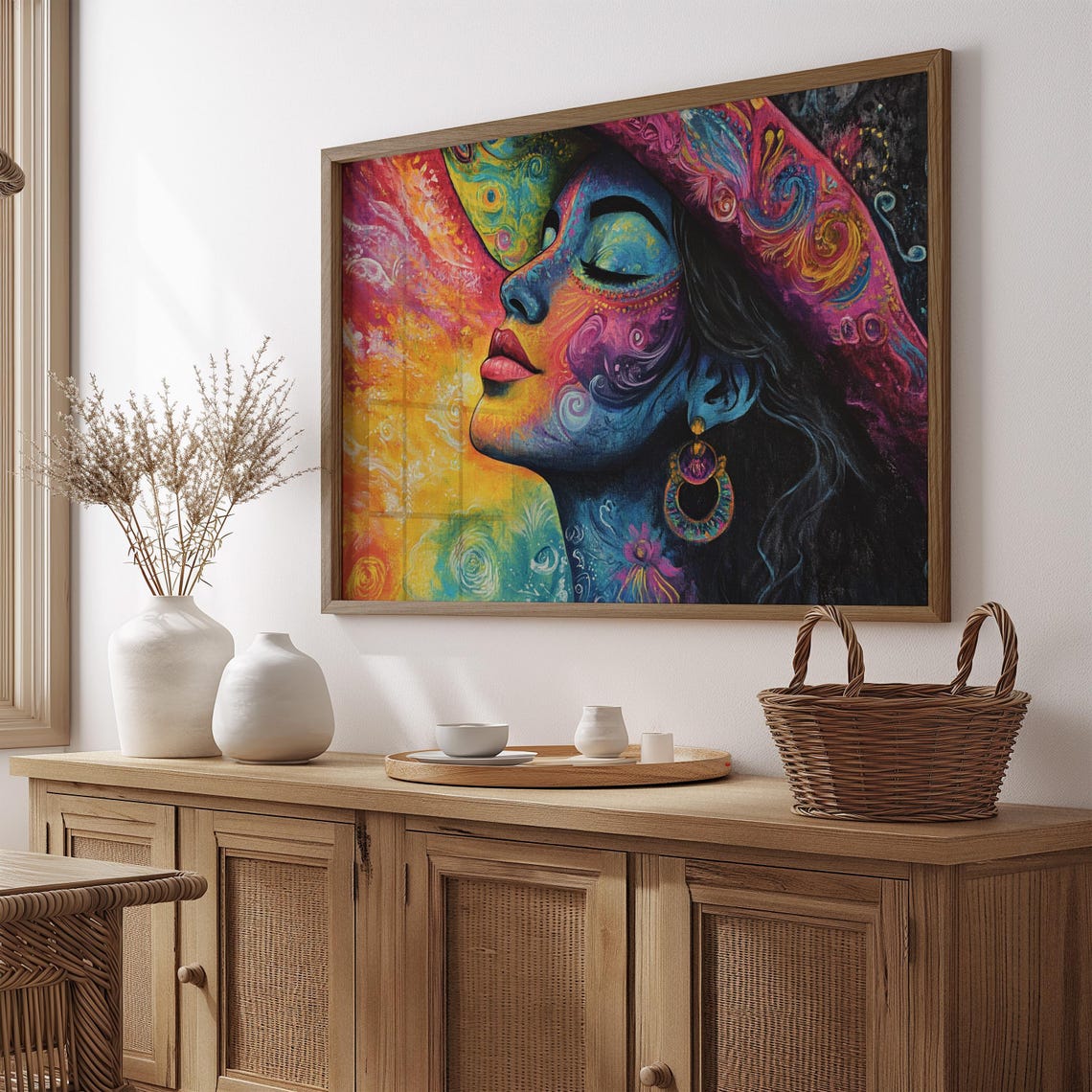 Mexican Wall Art Print, Gift For Her
