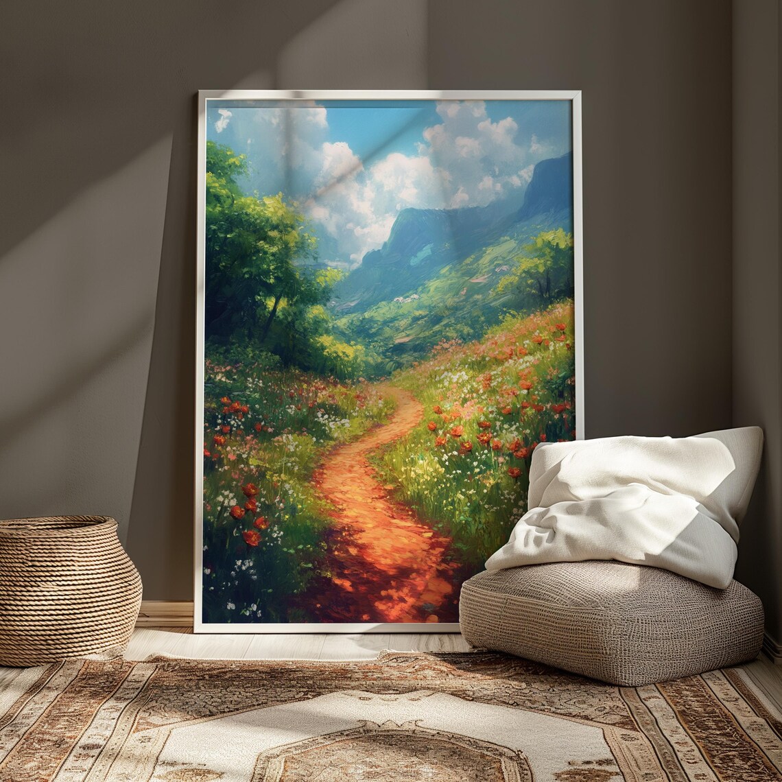 Mexican Landscape Portrait, Oil Painting - Image 3