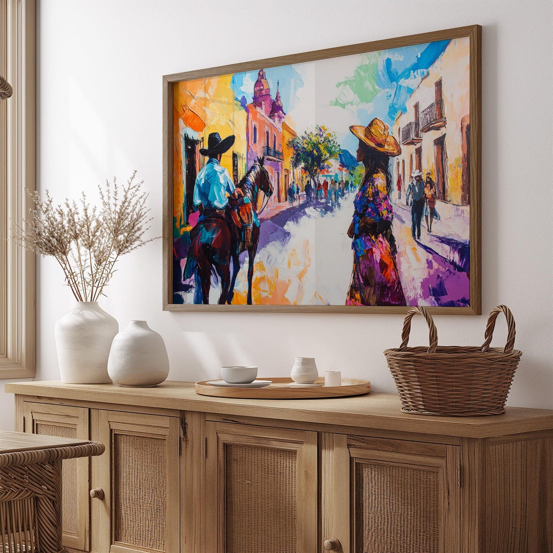 Mexican Wall Art Print, Gift For Her