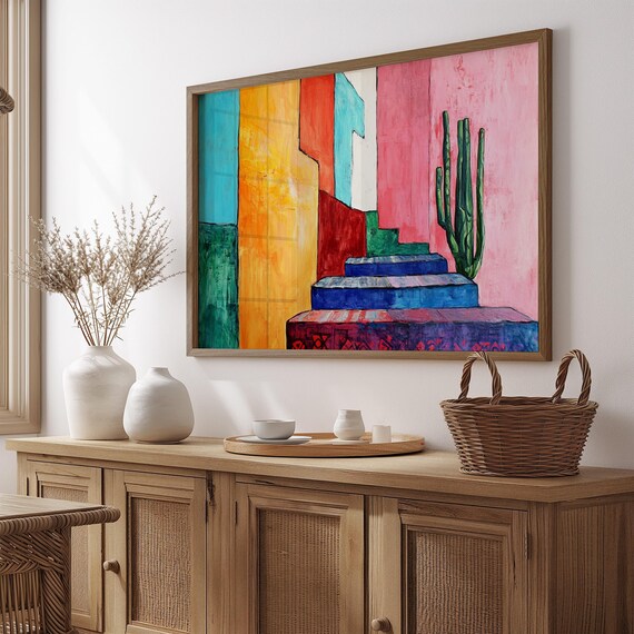 Mexican Wall Art Print, Gift For Her