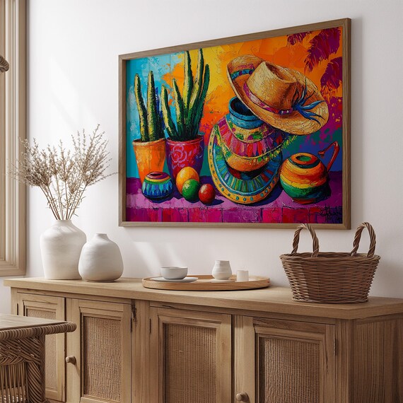 Mexican Art Print, Gift For Her
